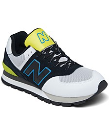 Men's 574 Rugged Neon Casual Sneakers from Finish Line