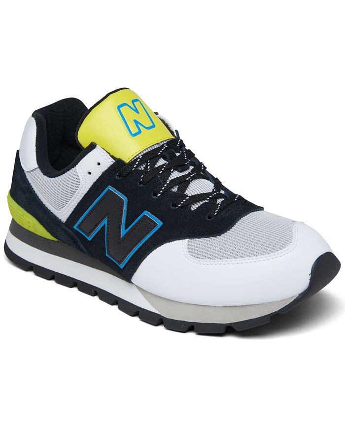 New Balance Men's 574 Rugged Neon Casual Sneakers from Finish Line - Macy's