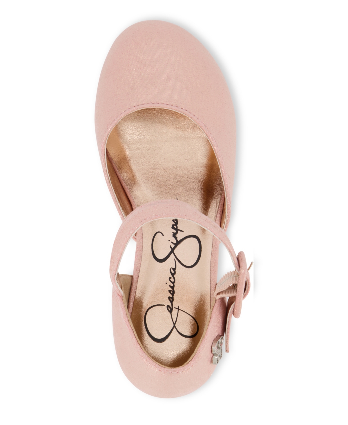Jessica Simpson Little Girls Dress Wedge Sandal - Rose Gold - Tone