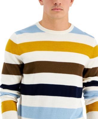 Club Room Men's Merino Stripe Sweater, Created For Macy's & Reviews ...