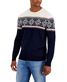 Men's Merino Fairisle Sweater, Created for Macy's  