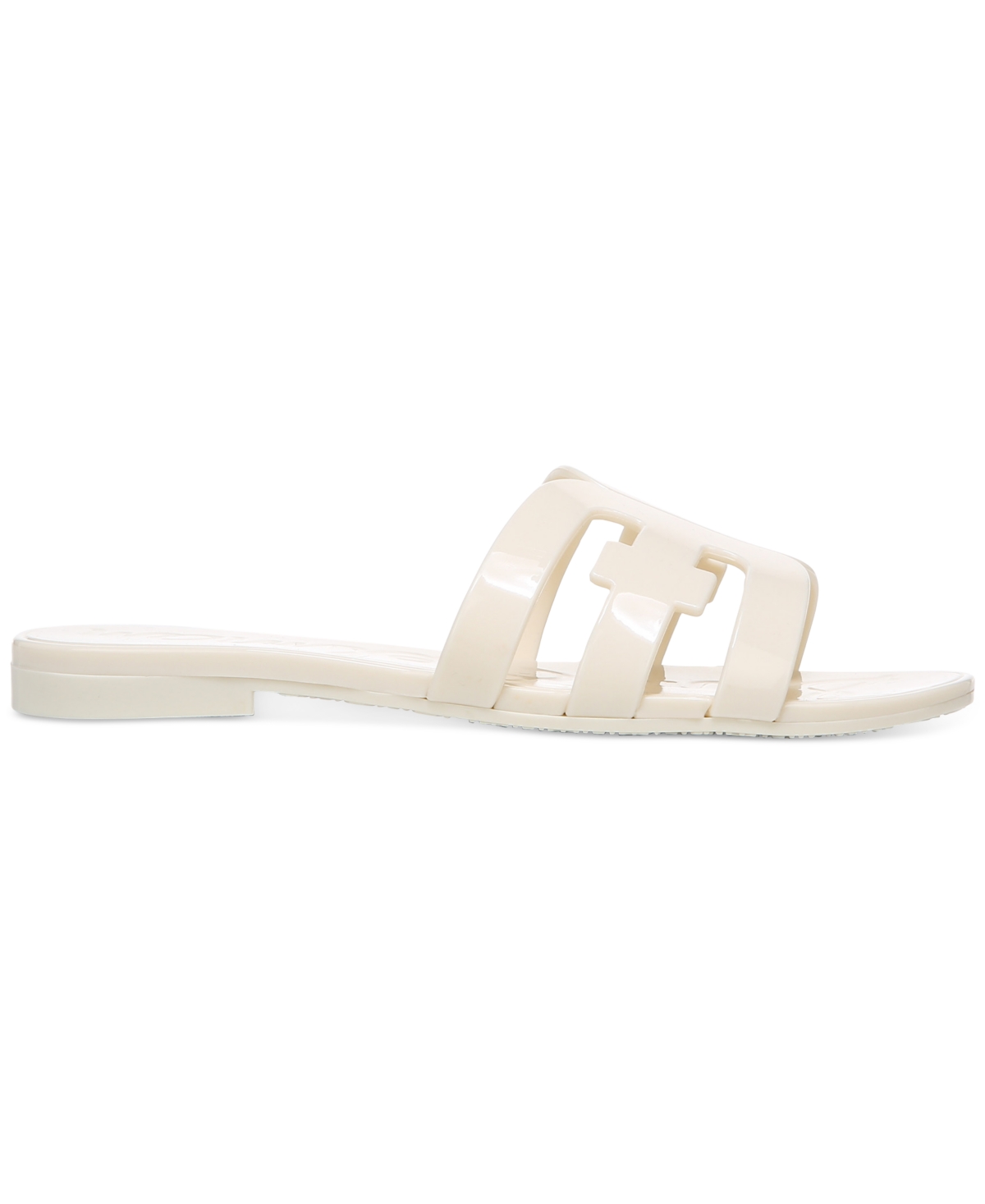 Logo metallic jelly slide on sale