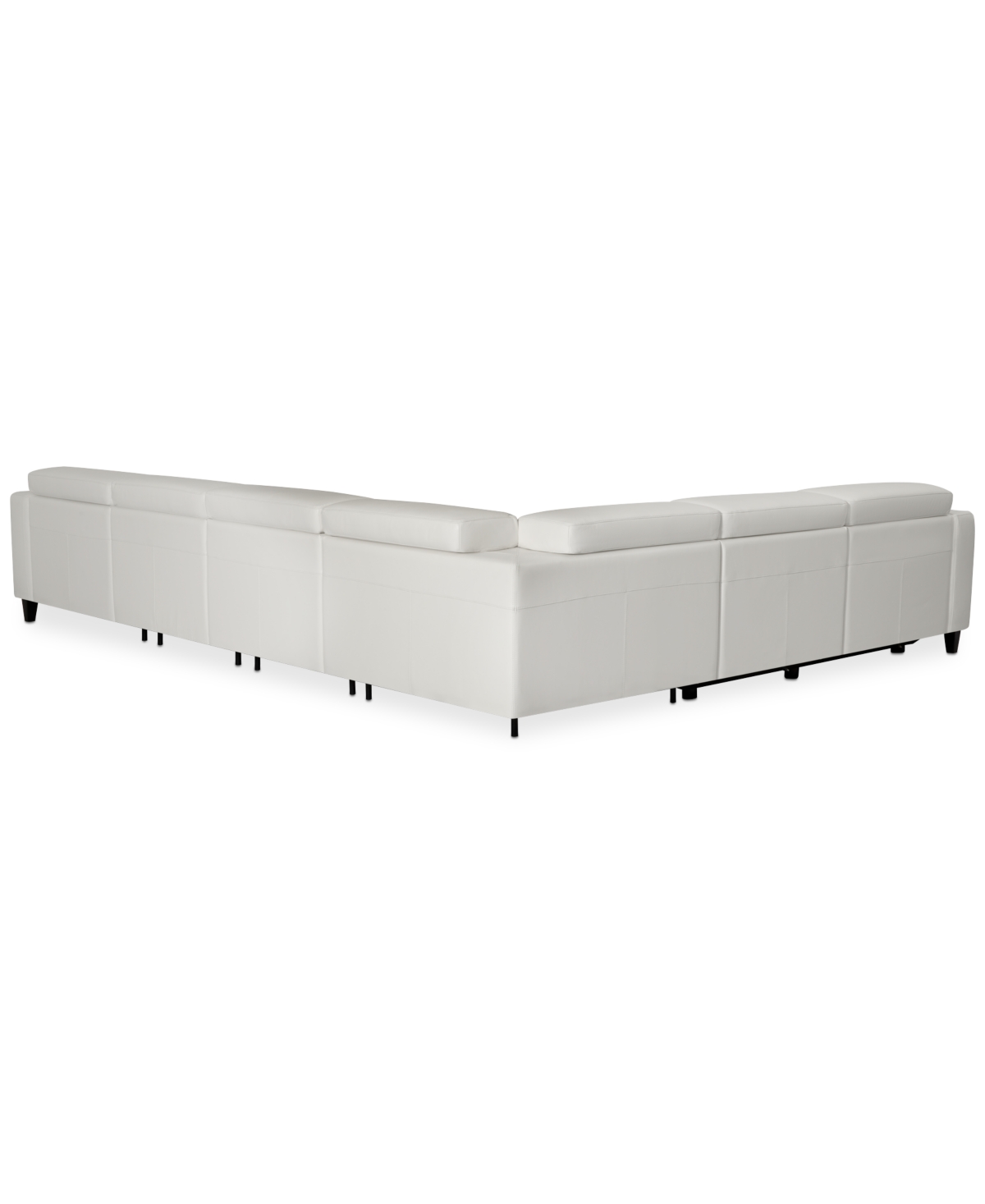 Silvanah 6-Pc. Leather Sectional with Storage Chaise and 2 Power Recliners, Created for Macy's