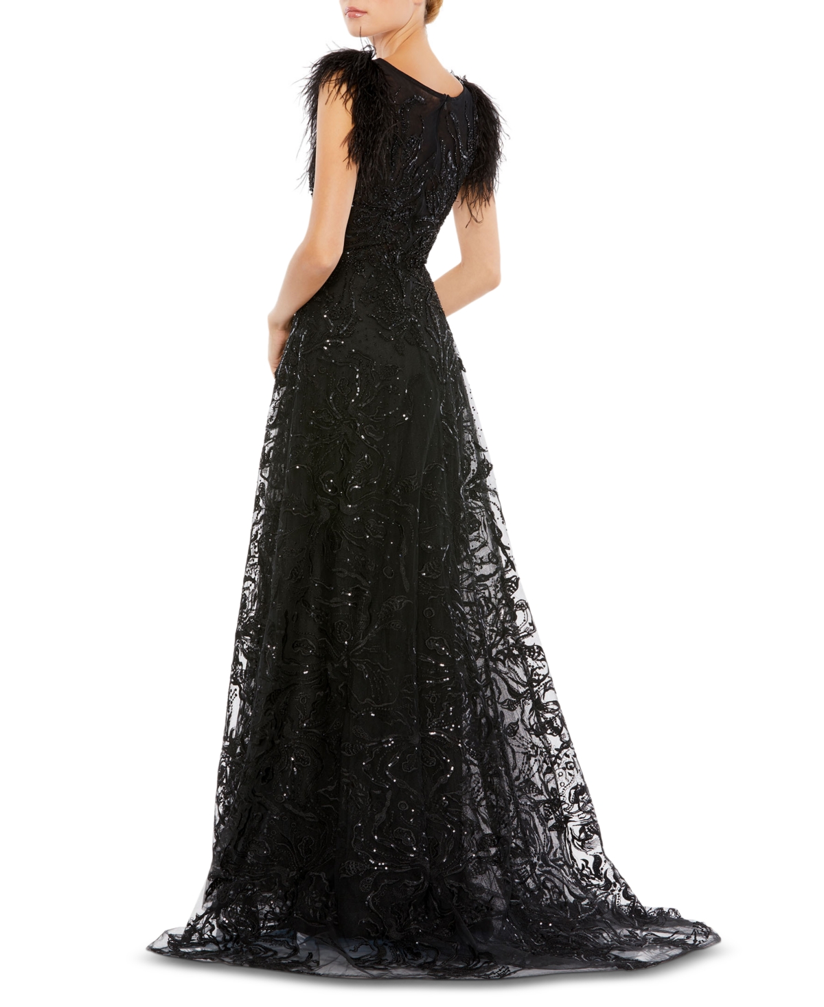 Mac Duggal Women's Embellished Lace Gown