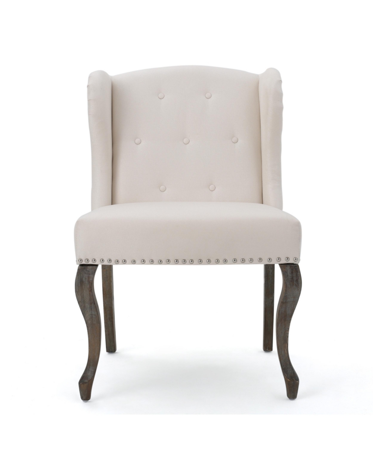 Shop Noble House Niclas Fabric Chair In Beige