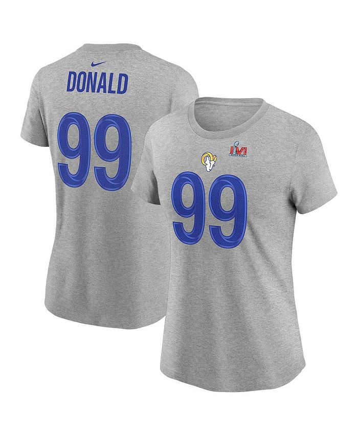 Men's Nike Aaron Donald Royal Los Angeles Rams Name & Number T