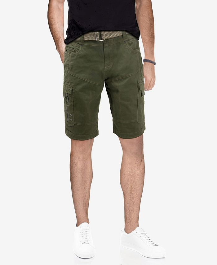 X-Ray Men's Belted Stretch Twill Cargo Short - Macy's