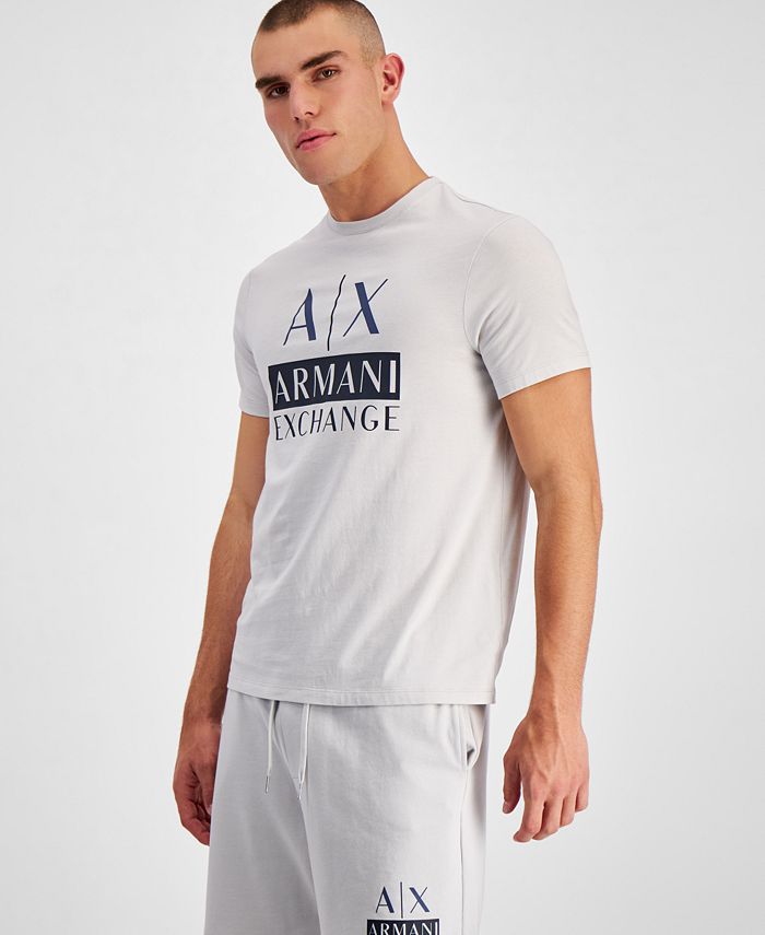 A|X Armani Exchange Men's Double AX Logo Graphic T-Shirt, created for Macy's  & Reviews - T-Shirts - Men - Macy's