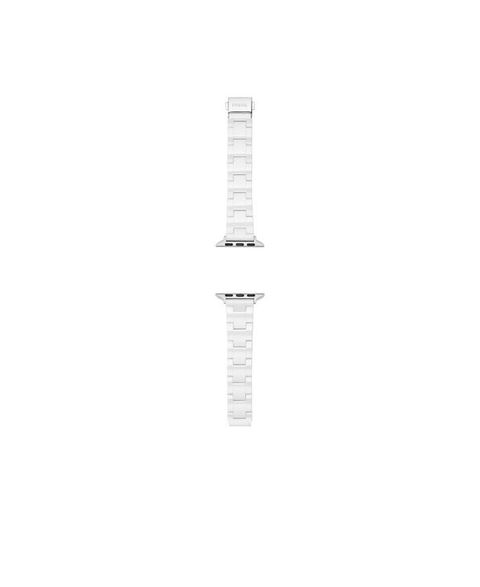 Fossil White Ceramic Band for Apple Watch, 38 40, 41mm Macy's