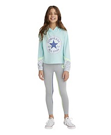 Converse x Clements Twins Big Girls Color Blocked Printed Hoodie