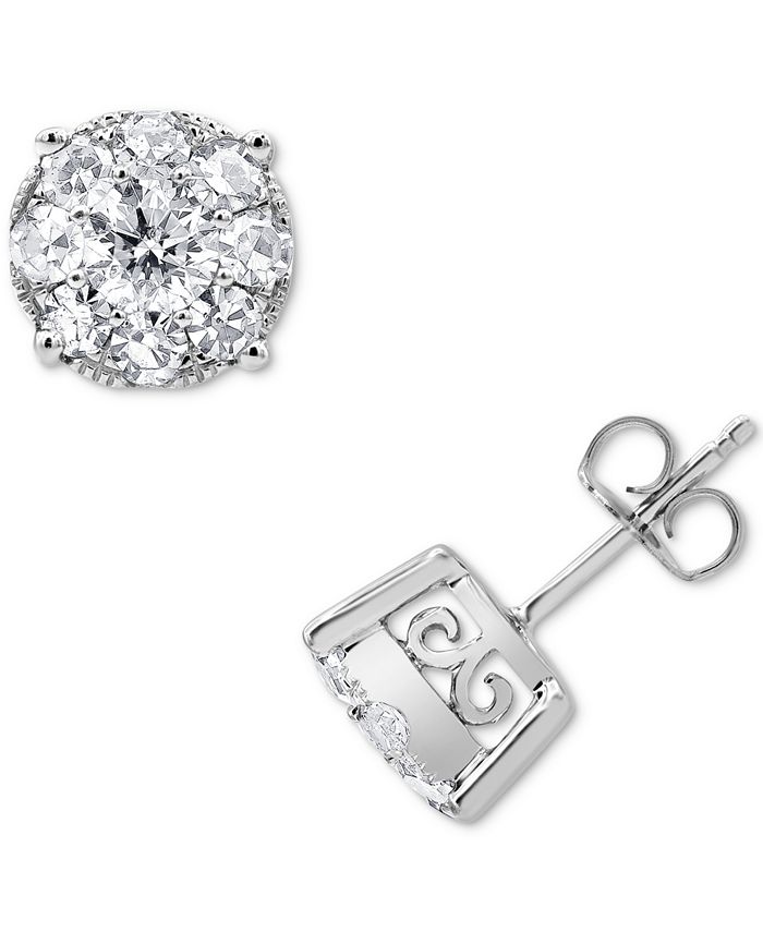 White gold earrings hotsell macys