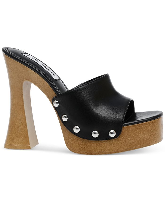 Steve Madden Women's Latish Wooden Platform Sandals & Reviews Sandals