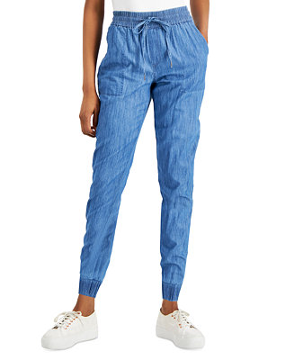 Style & Co Petite Cotton Jogger Pants, Created for Macy's - Macy's