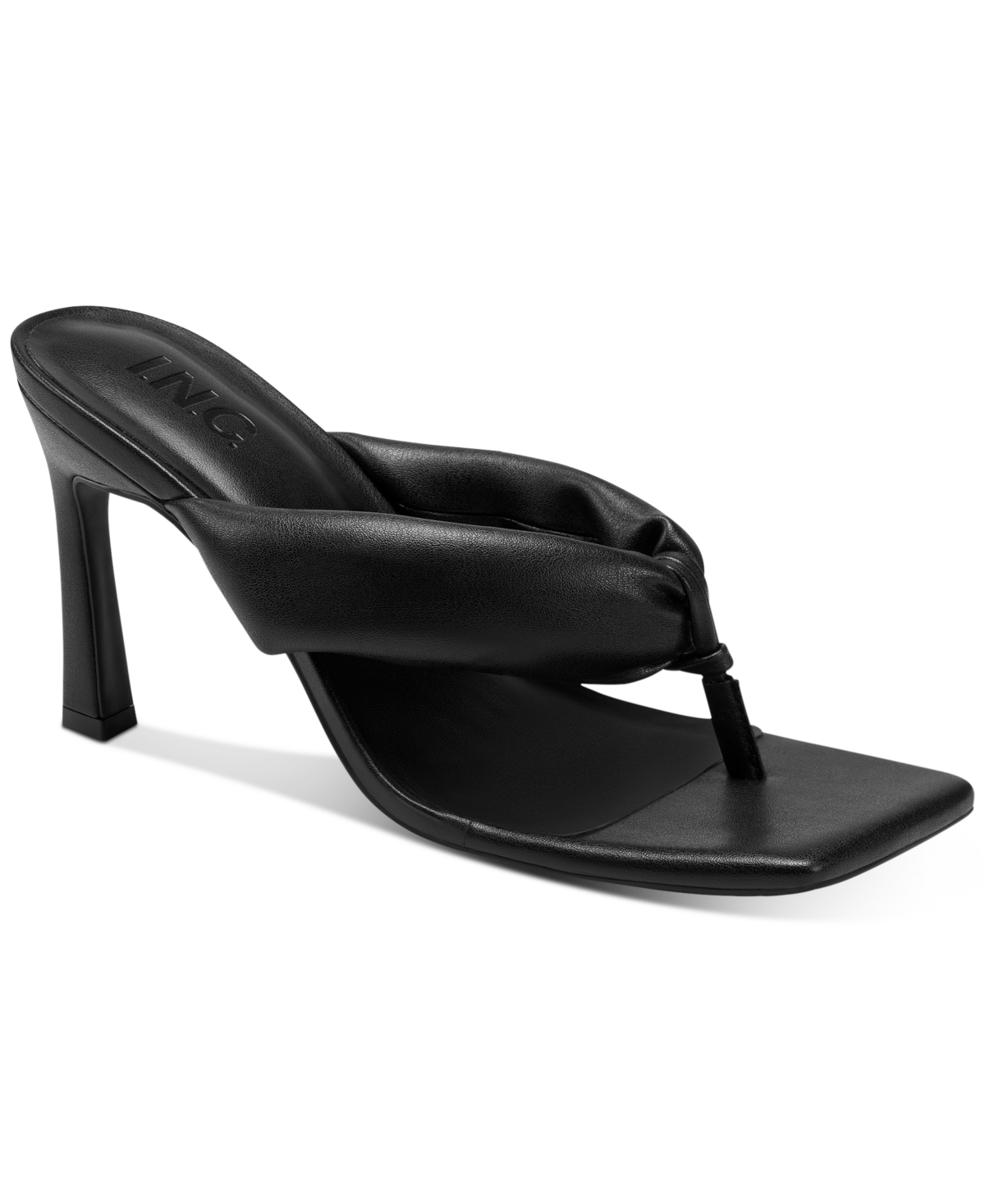 Inc International Concepts Sagee Thong Dress Sandals, Created For Macy's Women's Shoes In Black