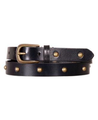 Women's Metal Stud Leather Pant Belt