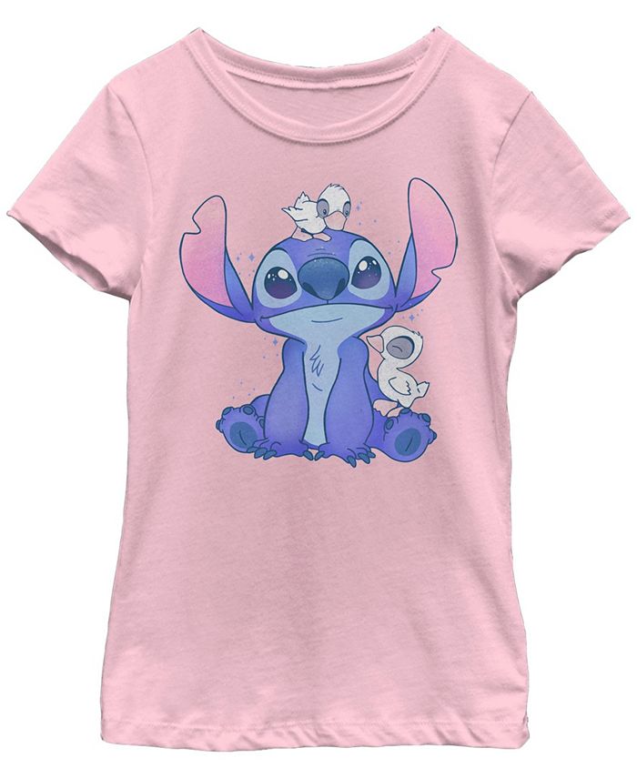 Fifth Sun Big Girls Disney Lilo Stitch Cute Ducks T-shirt - Macy's