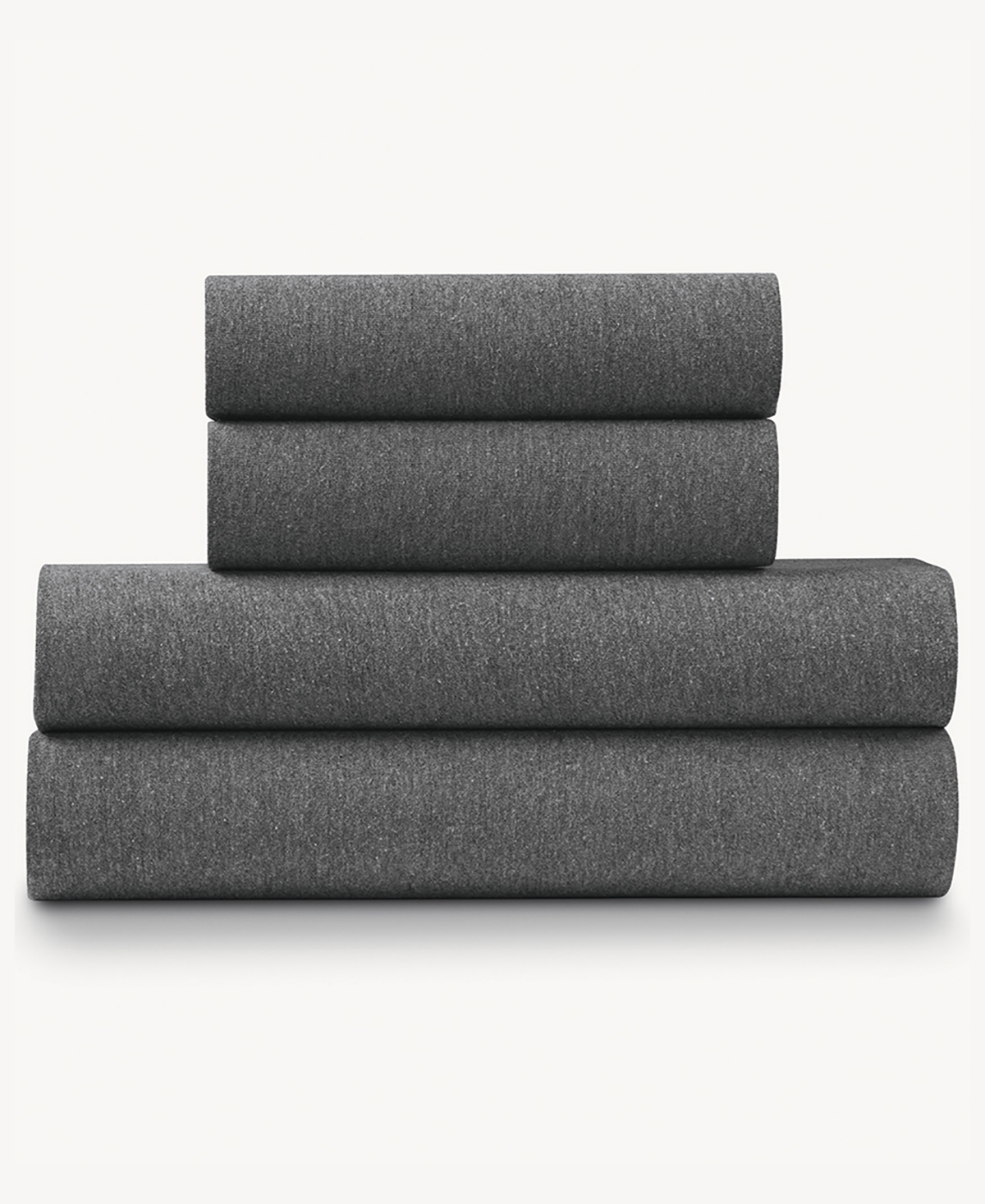 Ella Jayne Soft Heather Jersey Knit 4-piece Sheet Set - King Bedding In Gray