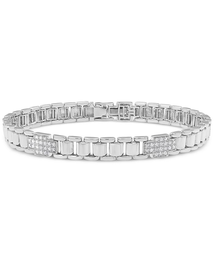 Men s Diamond Cluster Watch Link Bracelet 1 ct. t.w. in 10k Gold