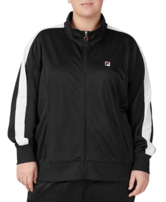 Fila Plus Size Striped Track Jacket 
