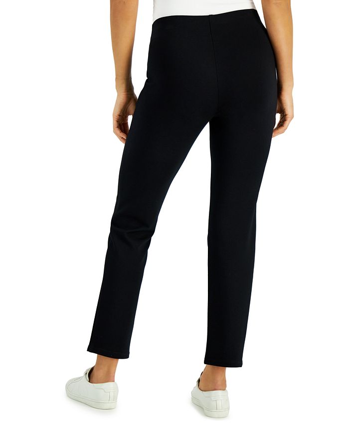 JM Collection Women's Ponté Knit Pull-On Pants, Created for Macy's ...
