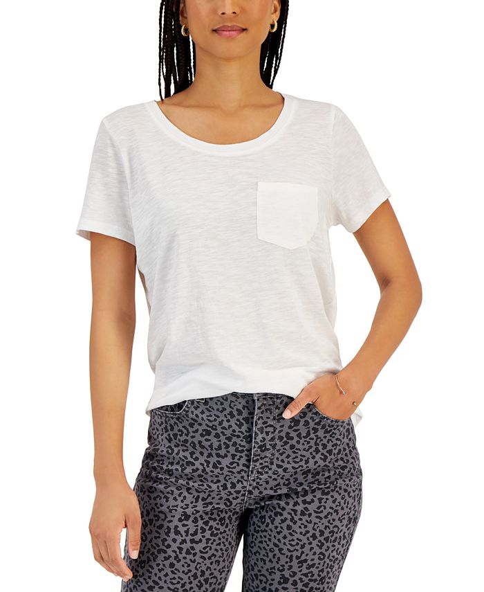 Style & Co Women's Pocket TShirt, Created for Macy's & Reviews Tops