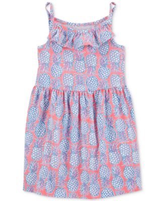 Carter's - Toddler Girls Pineapple-Print Sleeveless Dress