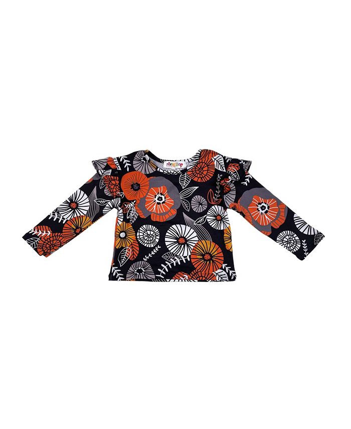 Mixed Up Clothing Multicolor Printed Ruffle Long Sleeved Top Macy's