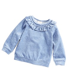Toddler Girls Velour Ruffle Shirt, Created for Macy's