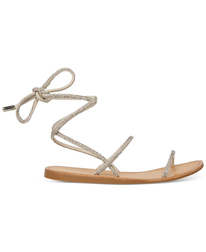 Madden Girl Ariela Rhinestone Ankle-Tie Sandals & Reviews - Sandals ...