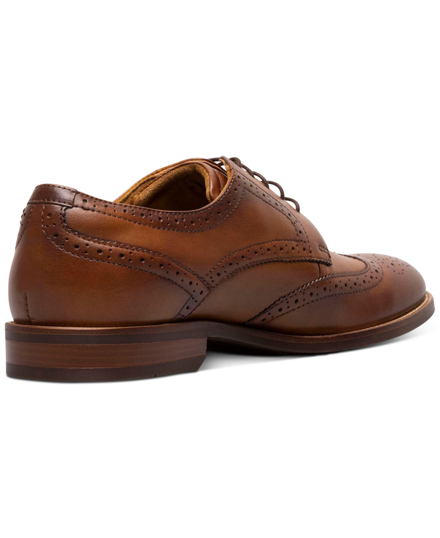 Мужские туфли Florsheim Ruvo Wingtip Oxford Dress Shoes, цвет: Чёрный — фото 15