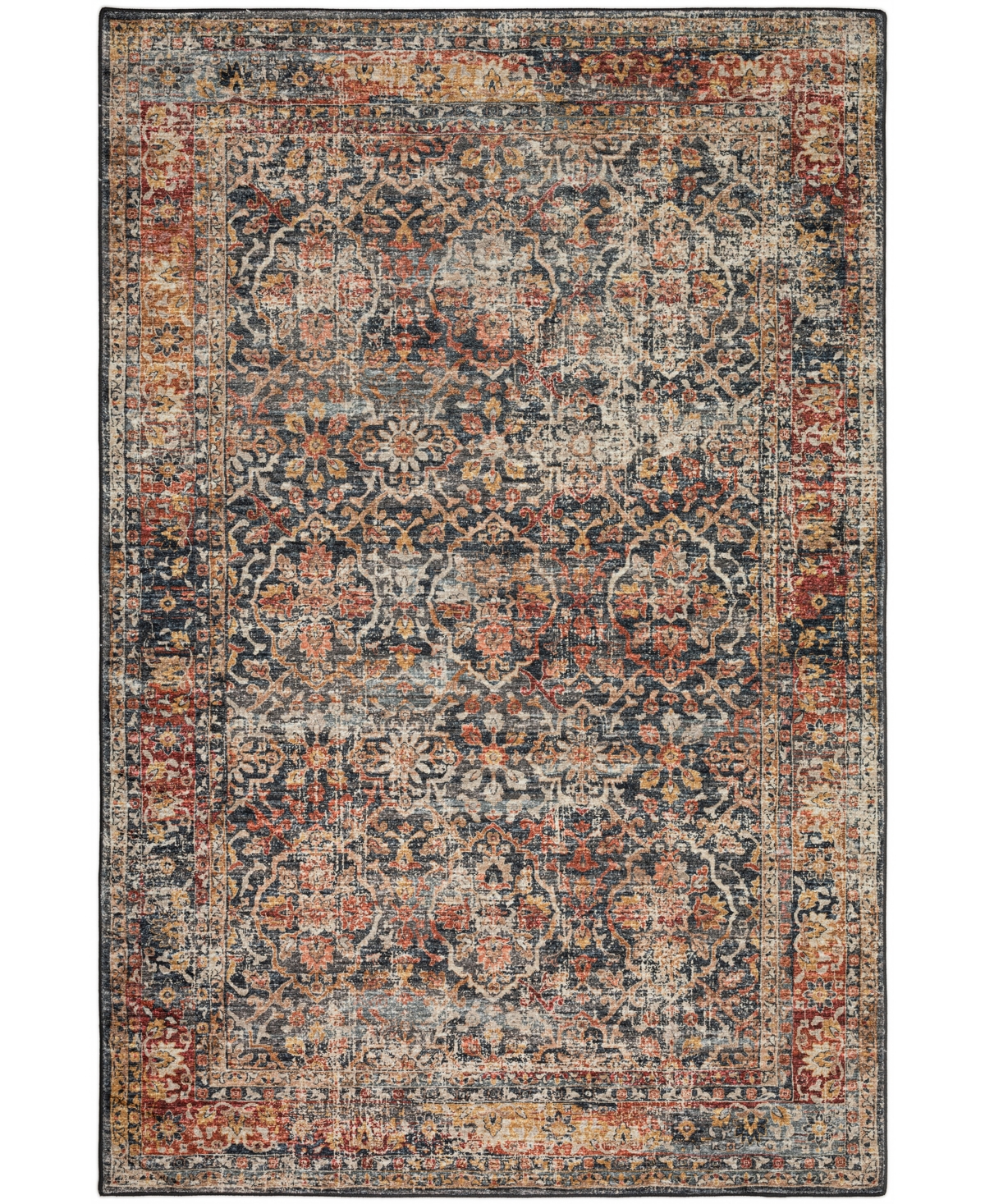 D Style Jericho Jc3 8' X 10' Area Rug In Charcoal