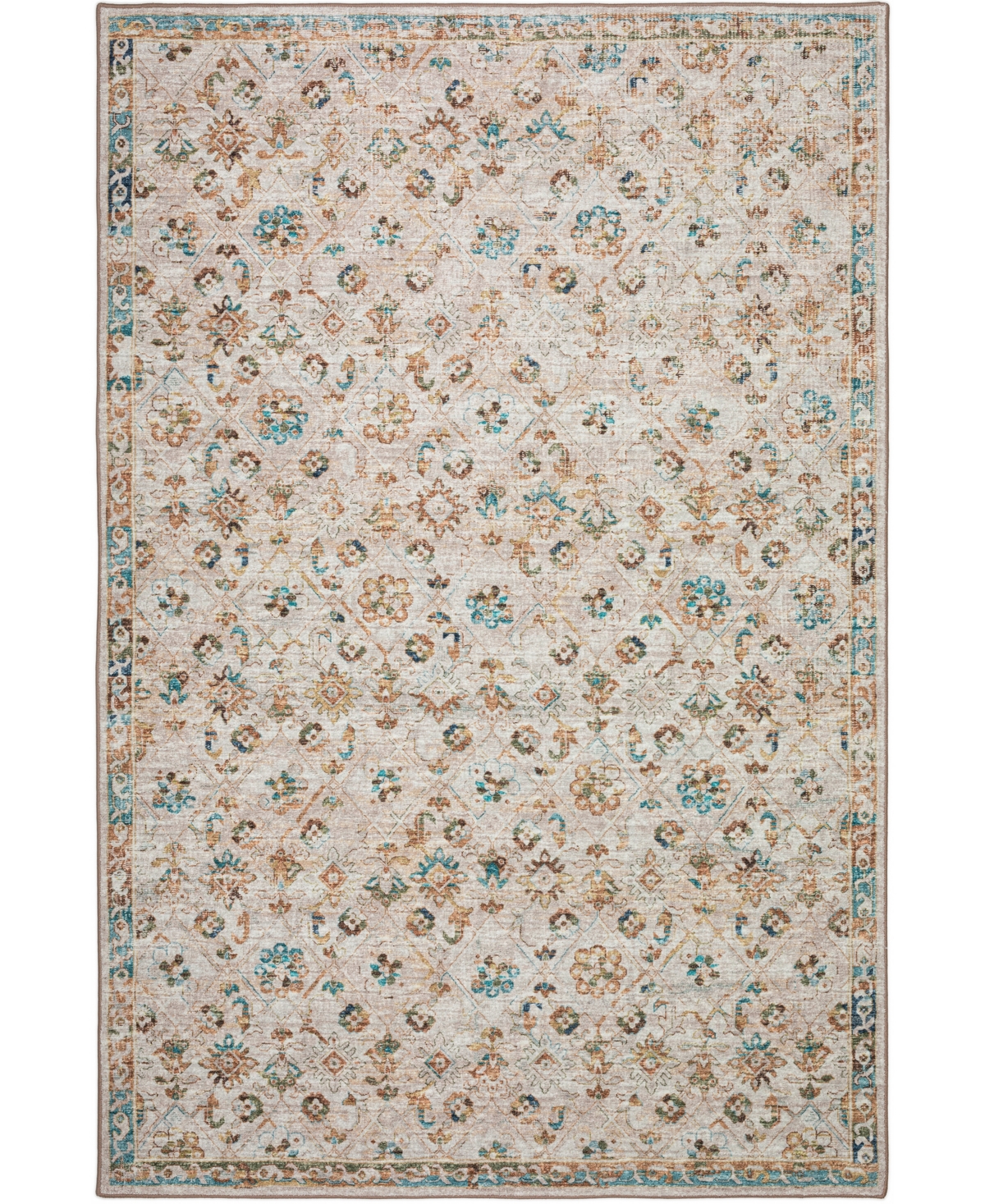 D Style Basilic Bas8 8' X 10' Area Rug In Beige