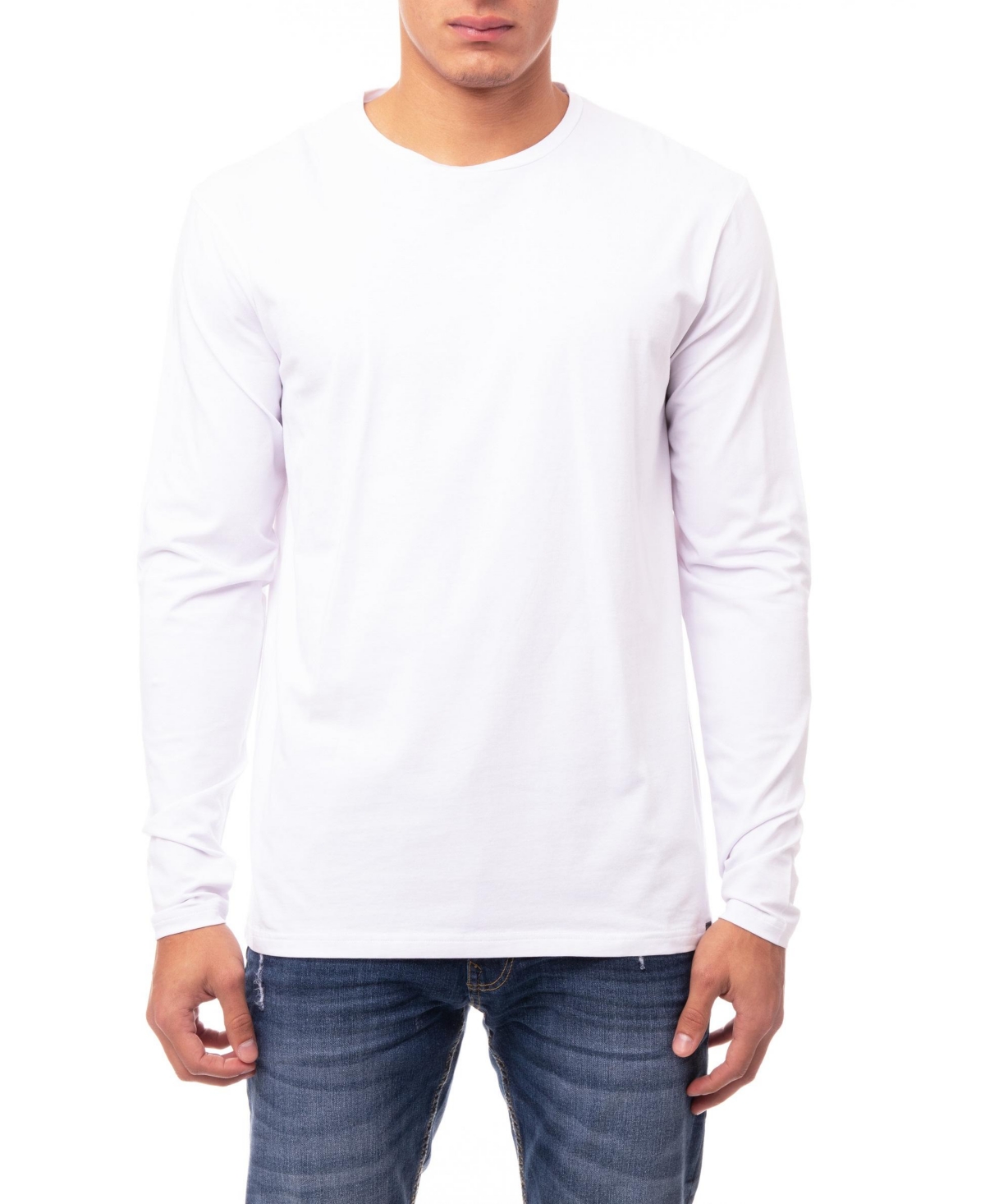 X-Ray Men's Soft Stretch Crew Neck Long Sleeve T-shirt