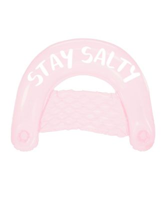 Photo 1 of Poolcandy Large 'Stay Salty' Sun Chair
Product dimensions - 42" L x 36" W x 11" H
Product weight - 2 lbs
Built-in drink holder
Holds up to 250 lbs
Ages 6 and up