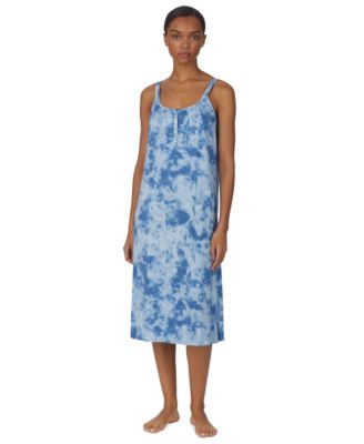 Lauren Ralph Lauren - Women's Strappy Tie-Dyed Nightgown