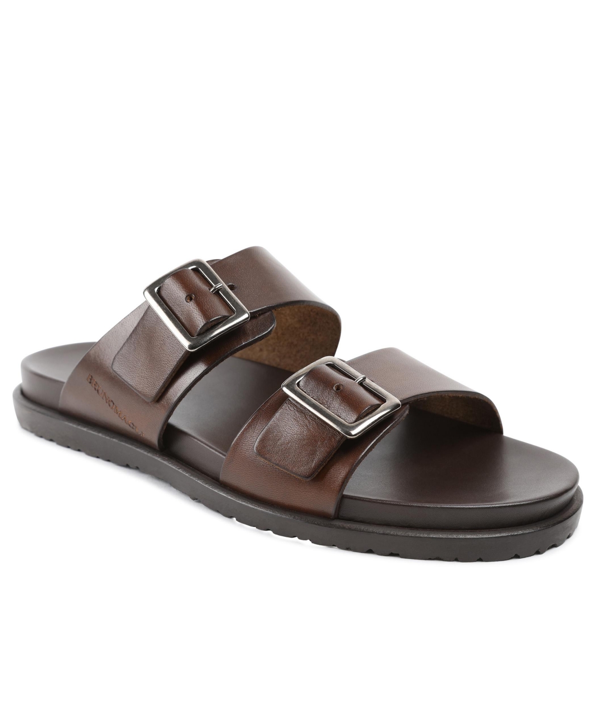 Men's Erasmo Sandals - Dark Brown Leather