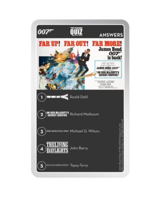 007 James Bond "Every Assignment" Quiz Game, 501 Pieces