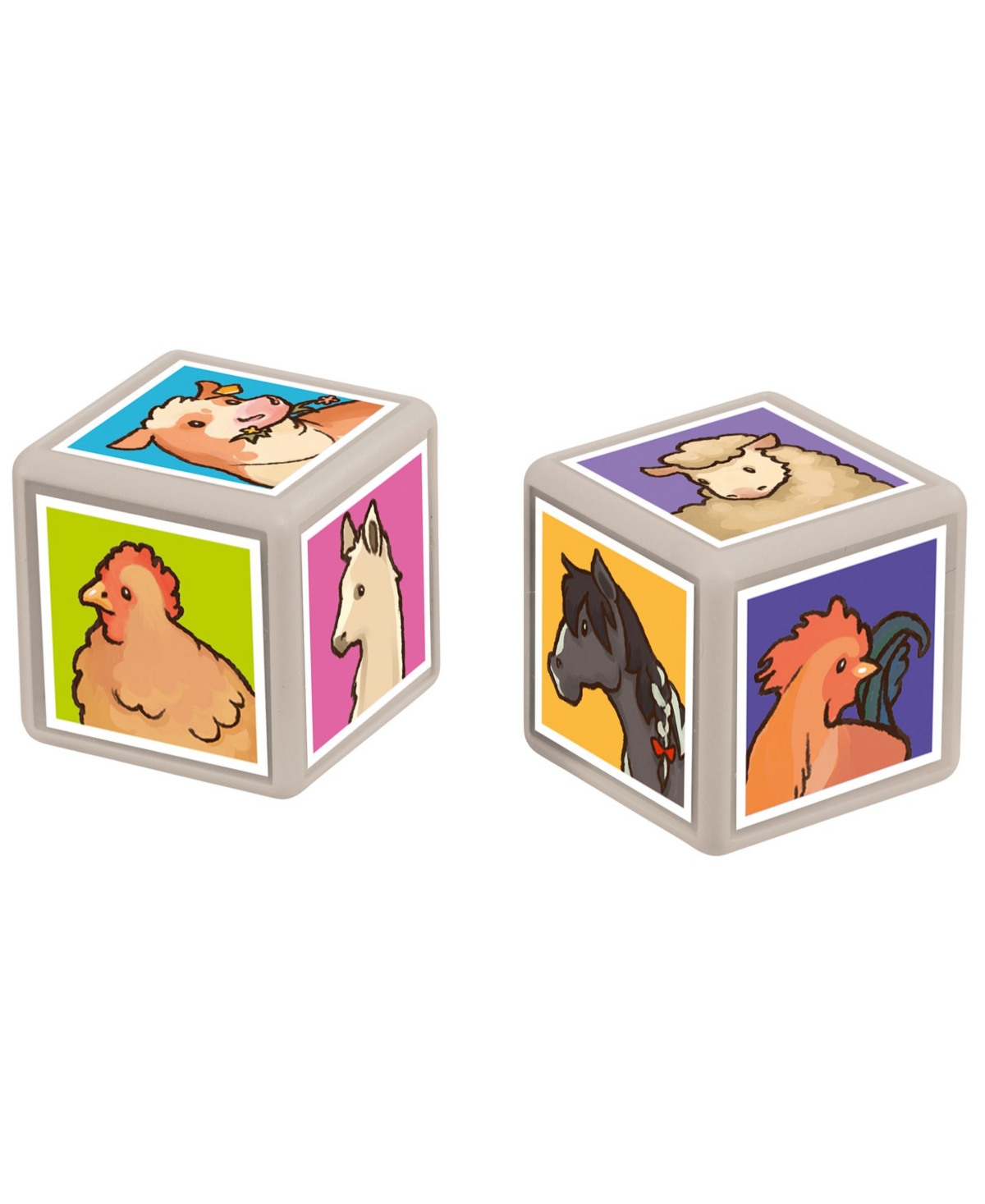 Top Trumps Match The Crazy Cube Game Set, Farm Pets, 41 Pieces In Multi