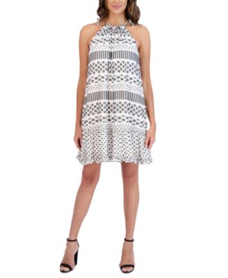 Robbie Bee Petite A-Line Ruffled-Hem Dress - Macy's