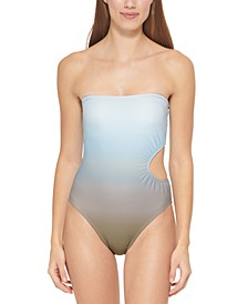 Women's Cutout Bandeau One-Piece Swimsuit