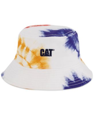 Bucket Hat In Tie Dye Aop-white 