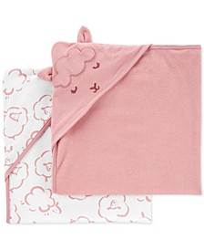 Baby Girls 2-Pack Hooded Towels 