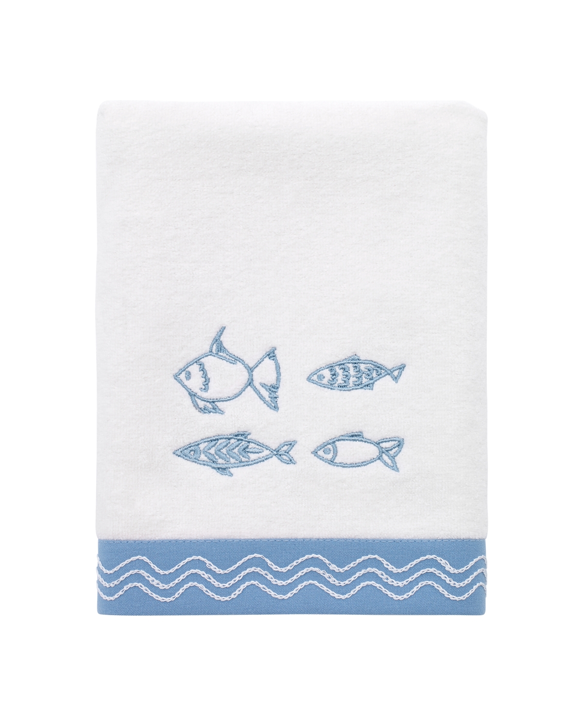 Avanti Fin Bay Decorative Hand Towel Bedding In White