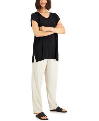 Eileen Fisher - Women's V-Neck Relaxed Top