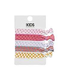 Little Girls Knot Messy Hair Ties, Pack of 5