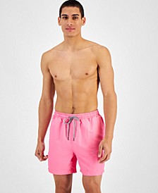 INC Men's Regular-Fit Quick-Dry Solid 5" Swim Trunks, Created for Macy's 