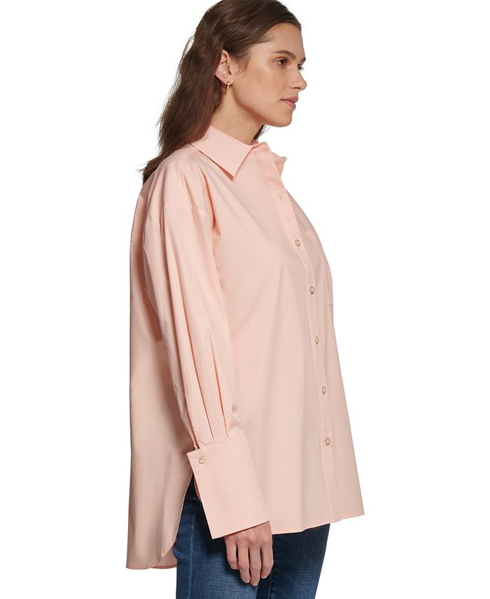 DKNY Women's Oversized ButtonUp Shirt Macy's