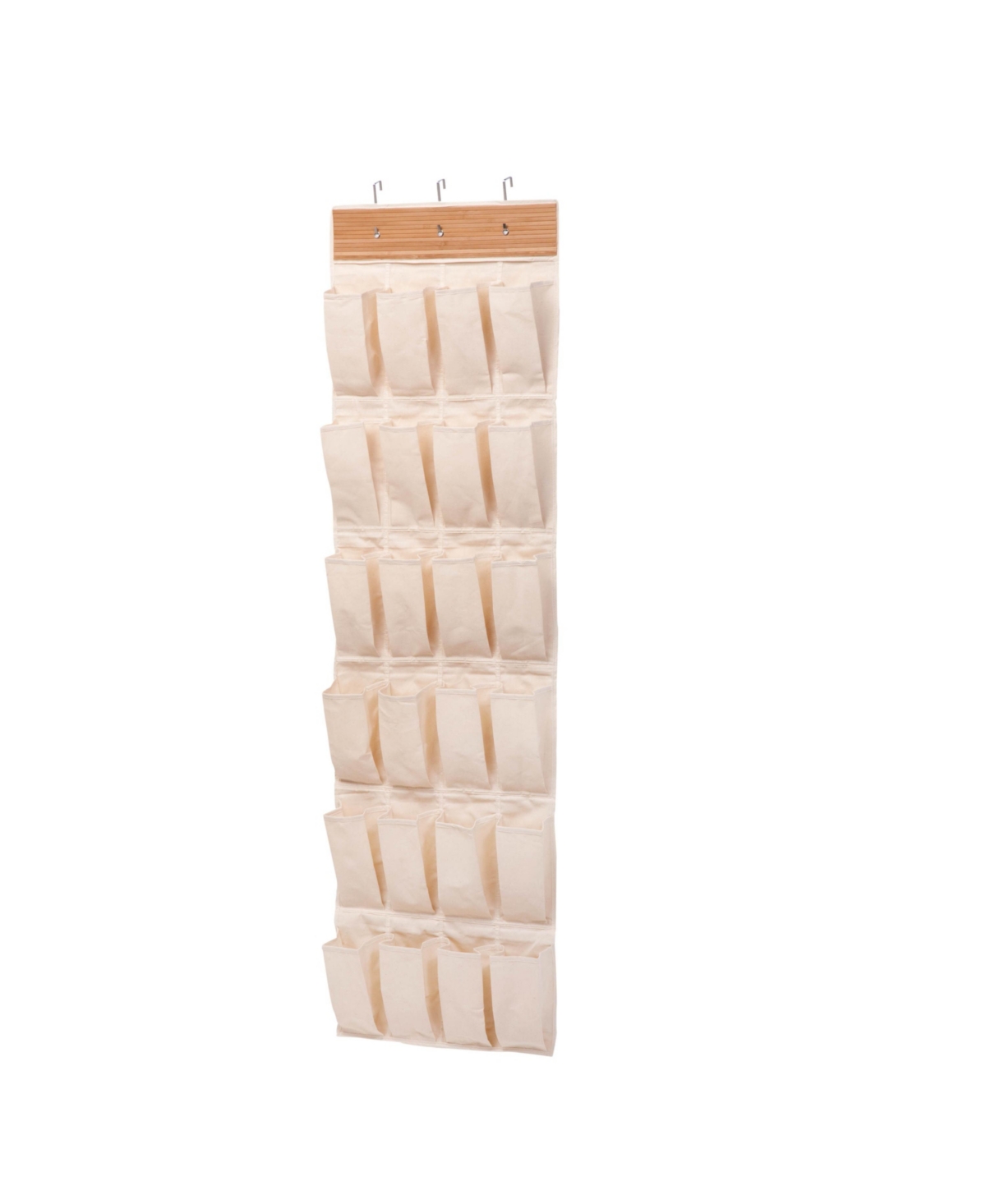 Honey Can Do Over-the-door Shoe Rack And Organizer, 24 Pocket In Natural
