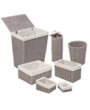 Sorbus Storage Baskets - Woven Paper Rope Material - Set of 4 - Braided  Organizer for Bathroom, Vanity, Closet, & Open Shelves