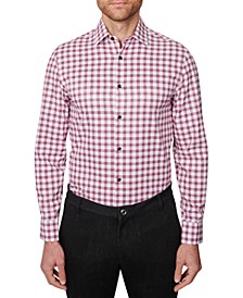 Con.Struct Men's Slim-Fit Performance Stretch Cooling Comfort Check-Print Dress Shirt, Created for Macy's 